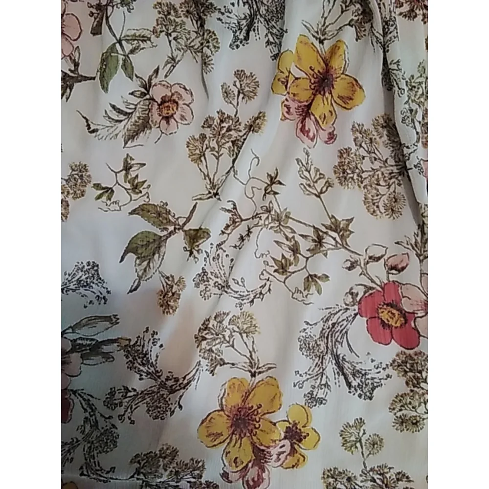 🌻 Taylor & Sage Maxi Dress Size L Crochet Floral Halter Colorful Pink Yellow - Picture 10 of 12